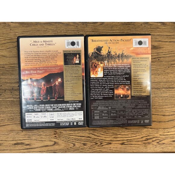 The Mummy & The Mummy Returns DVD Collectors Edition Adventure Movie Pre-Owned - Picture 3 of 3